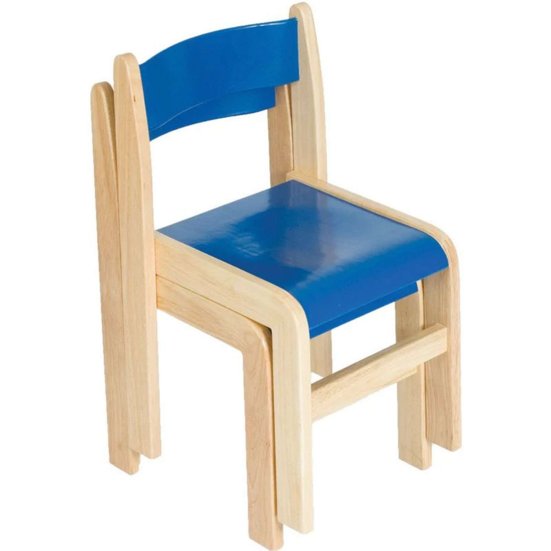 Pallet to Contain 8 x Sets of 2 Tuf Class Wooden Chair Blue R16-4. RRP £175 per set, total pallet