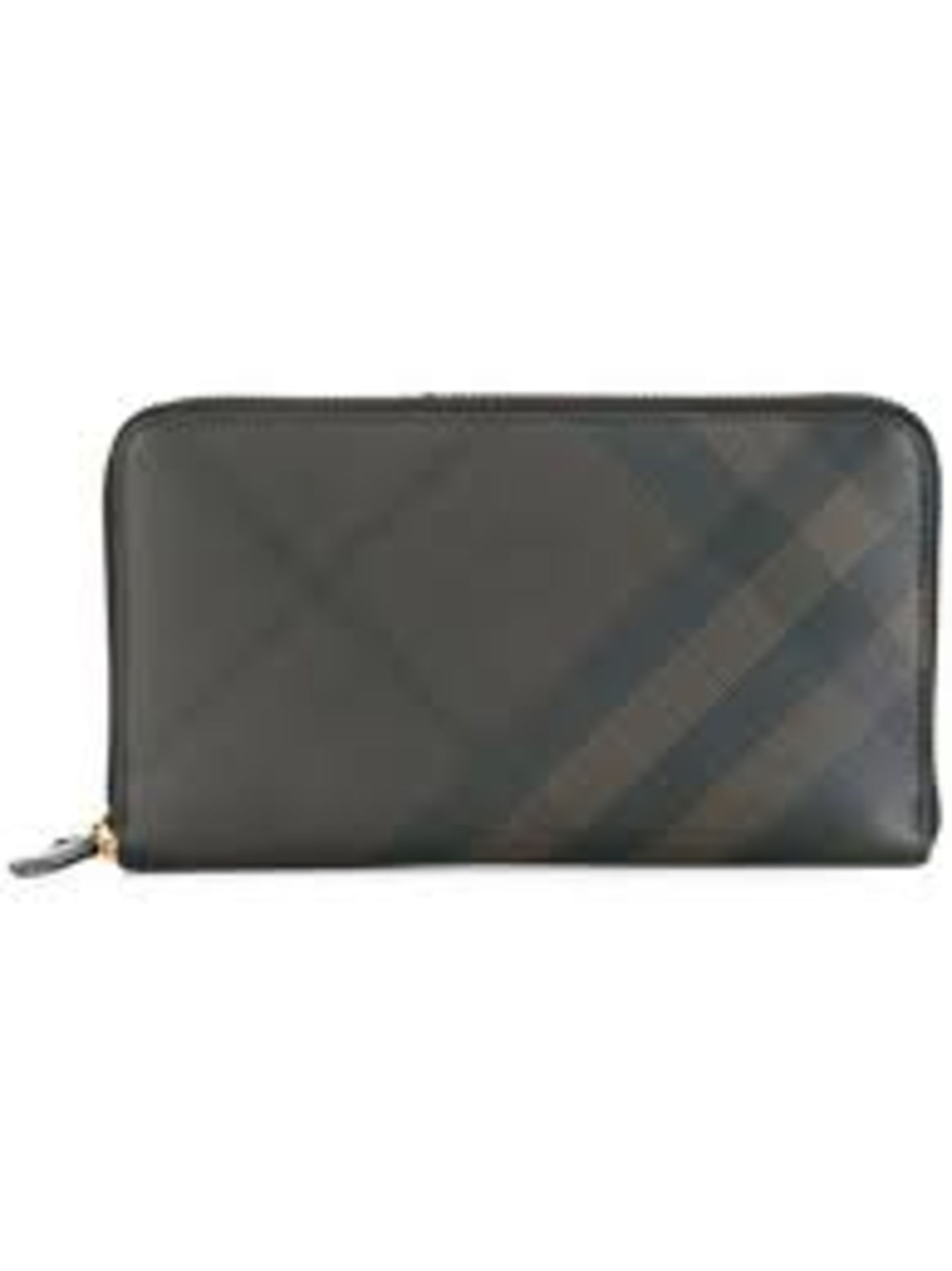 Genuine Burberry Renfrew London Check Zip-around Wallet In Brown. RRP £592.