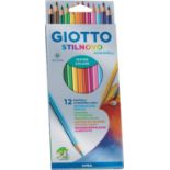 8 X BRAND NEW PACKS OF 12 GIOTTO STILLNOVO WATER COLOUR PENCILS R4-8