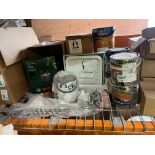 LARGE MIXED LOT INCLUDING JONES CLOCKS, RONSEAL, DULUX ETC R16-1