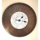 2 X BRAND NEW WIDDOP AND CO 92CM SKELETAL DES ROMAN WALL CLOCK RRP £199 R16-2