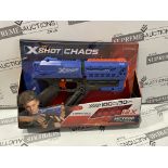 7 X BRAND NEW ZURU X-SHOT CHAOS GUNS AND AMMO SETS R17-9