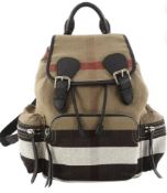 Genuine Burberry Canvas Backpack. RRP £895.00. WITH TAGS