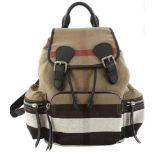 Genuine Burberry Canvas Backpack. RRP £895.00. WITH TAGS