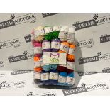 18 X BRAND NEW PACKS OF 24 MIRA ROLLS OF YARN IN VARIOUS COLOURS R3-3