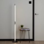 2 X BRAND NEW SLIM CHROME EFFECT MODERN DIMMABLE FLOOR LAMPS R5-1