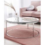 BRAND NEW MARBELLA MIRRORED COFFEE TABLE RRP £559,R15-5 Part of At Home Luxe, this coffee table