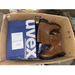 100 PIECE MIXED WORKWEAR LOT INCLUDING BOOTS, TROUSERS ETC IN VARIOUS STYLES AND SIZES SS1 S1