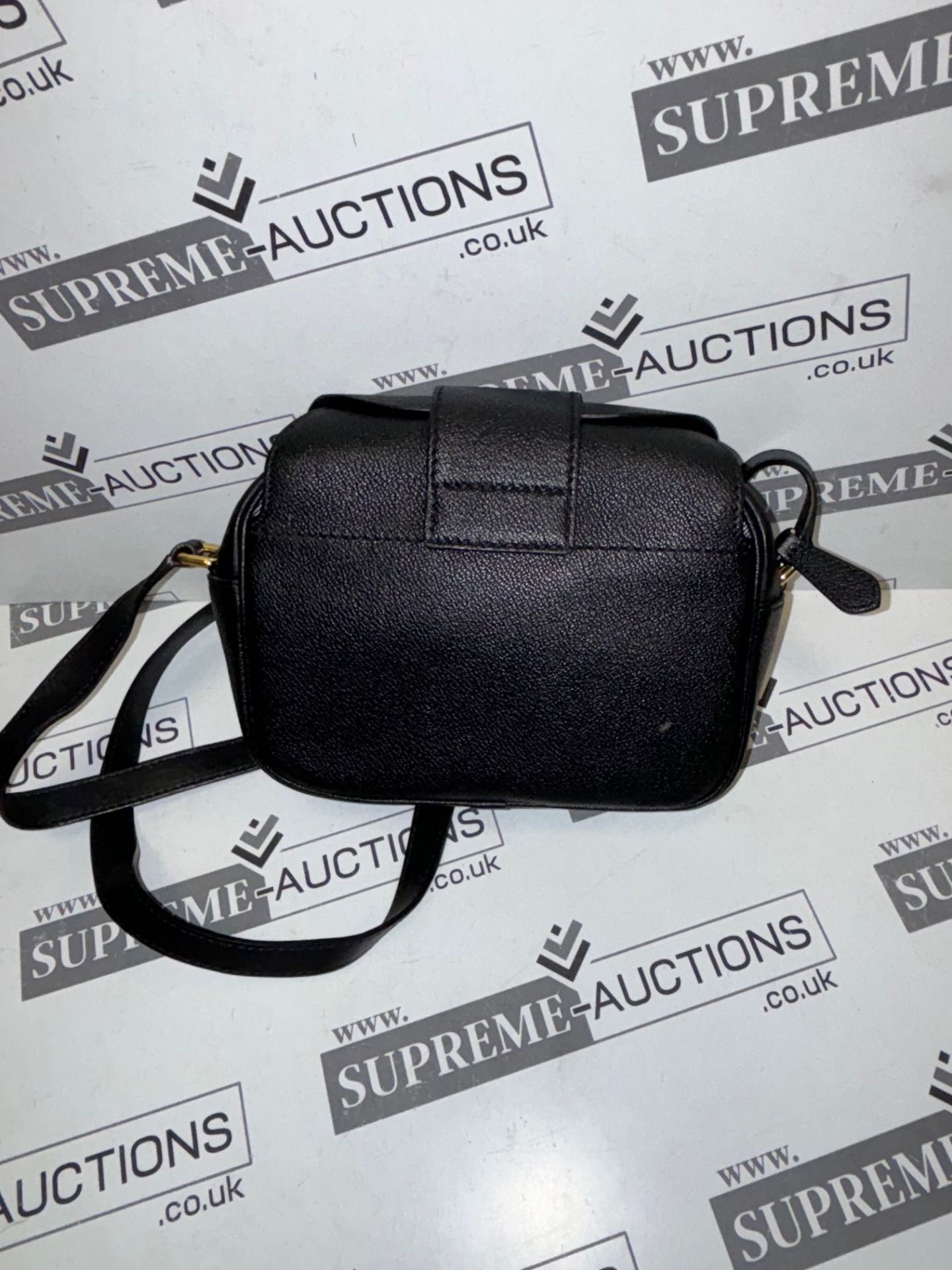 Burberry The Small Leather Buckle Bag in Black 20x18cm. (10.21) - Image 7 of 11