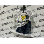 (NO VAT) 10 X BRAND NEW LYLE AND SCOTT 2 PIECE SHORTS AND TOPS CHILDRENS SETS R4-4