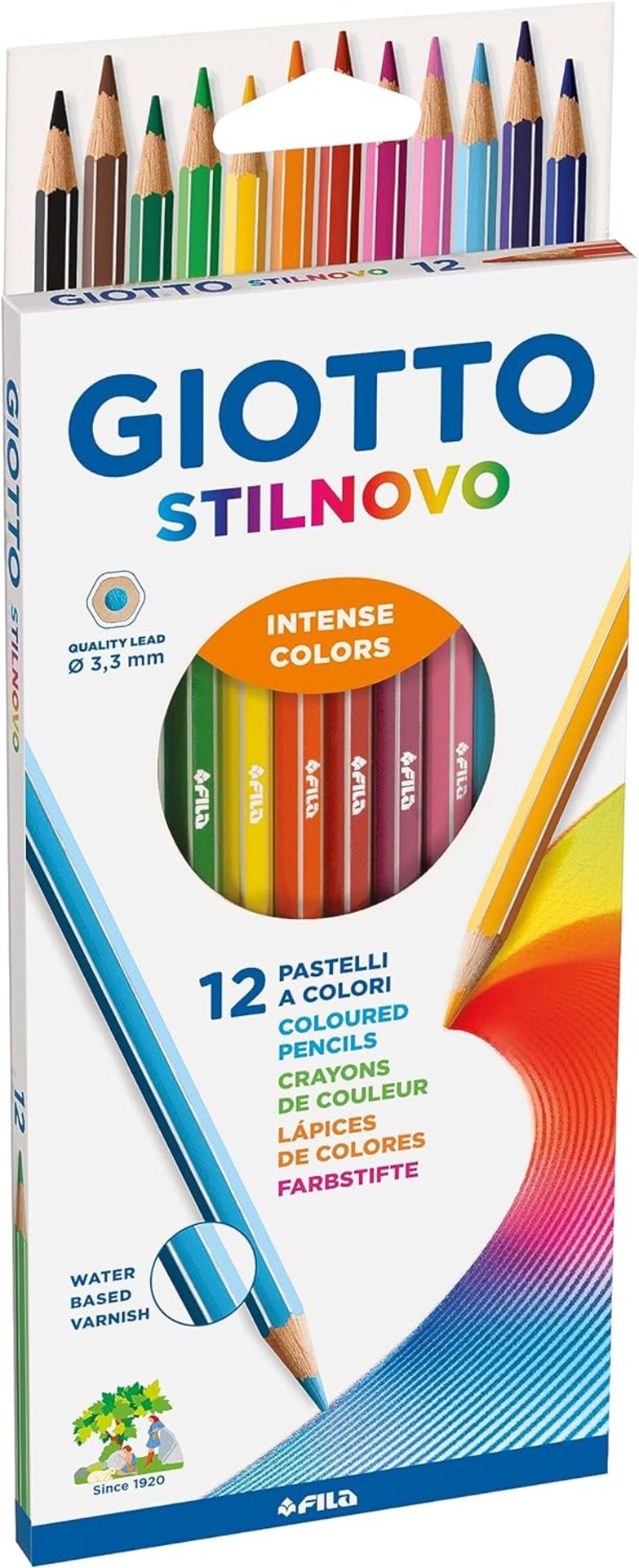 20 X BRAND NEW PACKS OF 12 GIOTTO STILNOVO INTENSE COLOUR PASTEL PENCILS R4-8