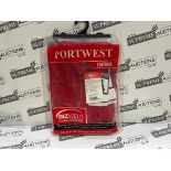 8 X BRAND NEW PORTWEST BIZWELD PROFESSIONAL COVERALLS SIZE LARGE R16-1