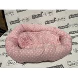 12 X BRAND NEW PINK OVAL LUXURY PET BEDS