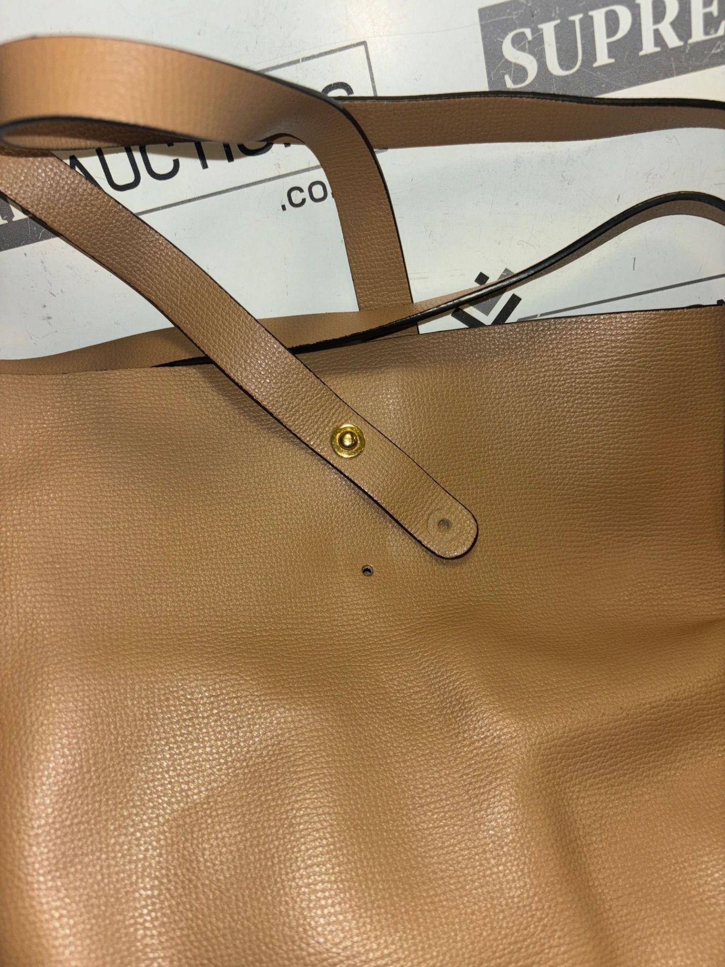Genuine Burberry Beige Tote Heymarket. RRP £1,692. This shopper tote from Burberry is a timeless - Image 8 of 9