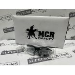 120 X BRAND NEW MCR SAFETY SPECTACLES R3-2