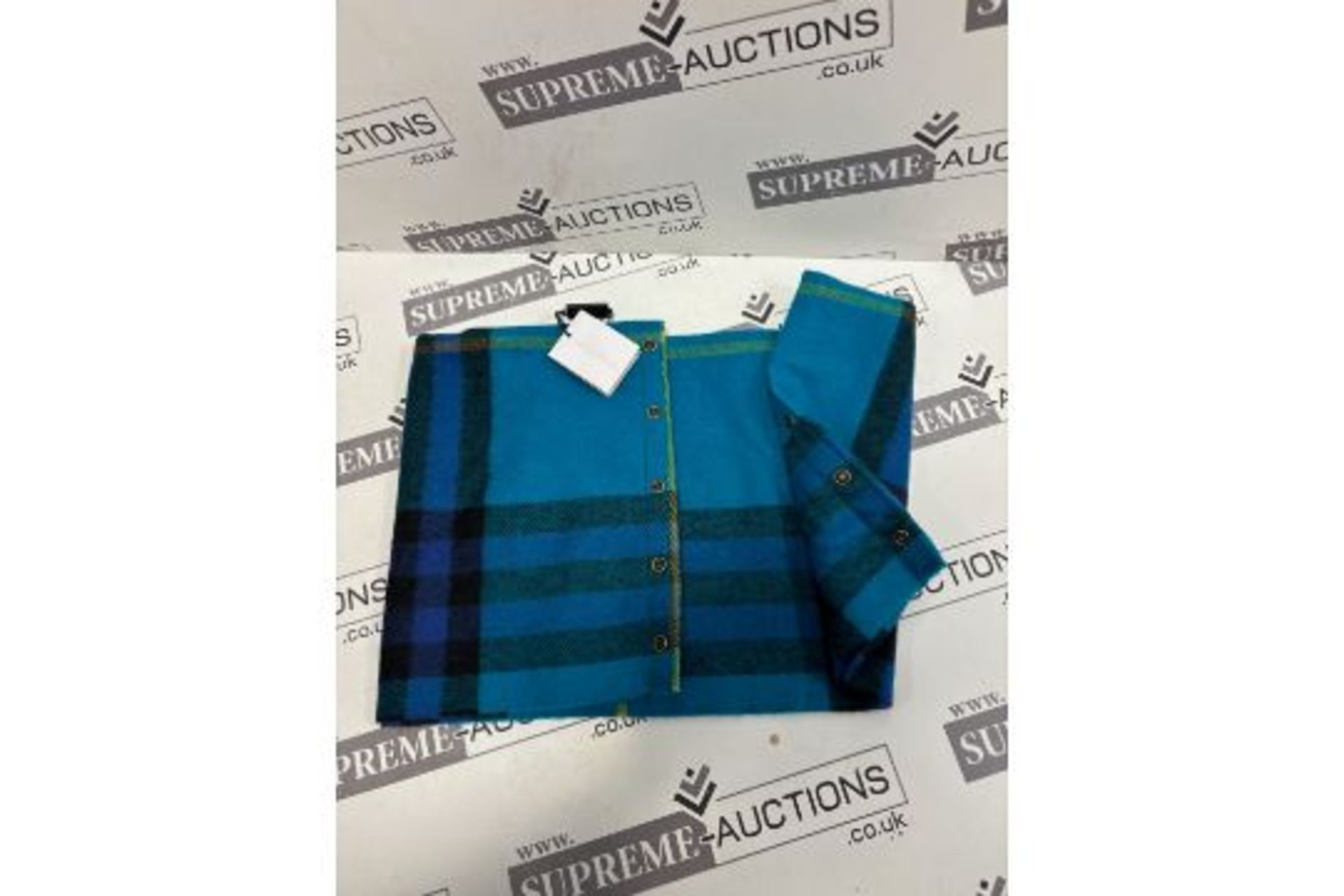 No Vat) Burberry Check Cashmere Snood Childrens. With Tags!