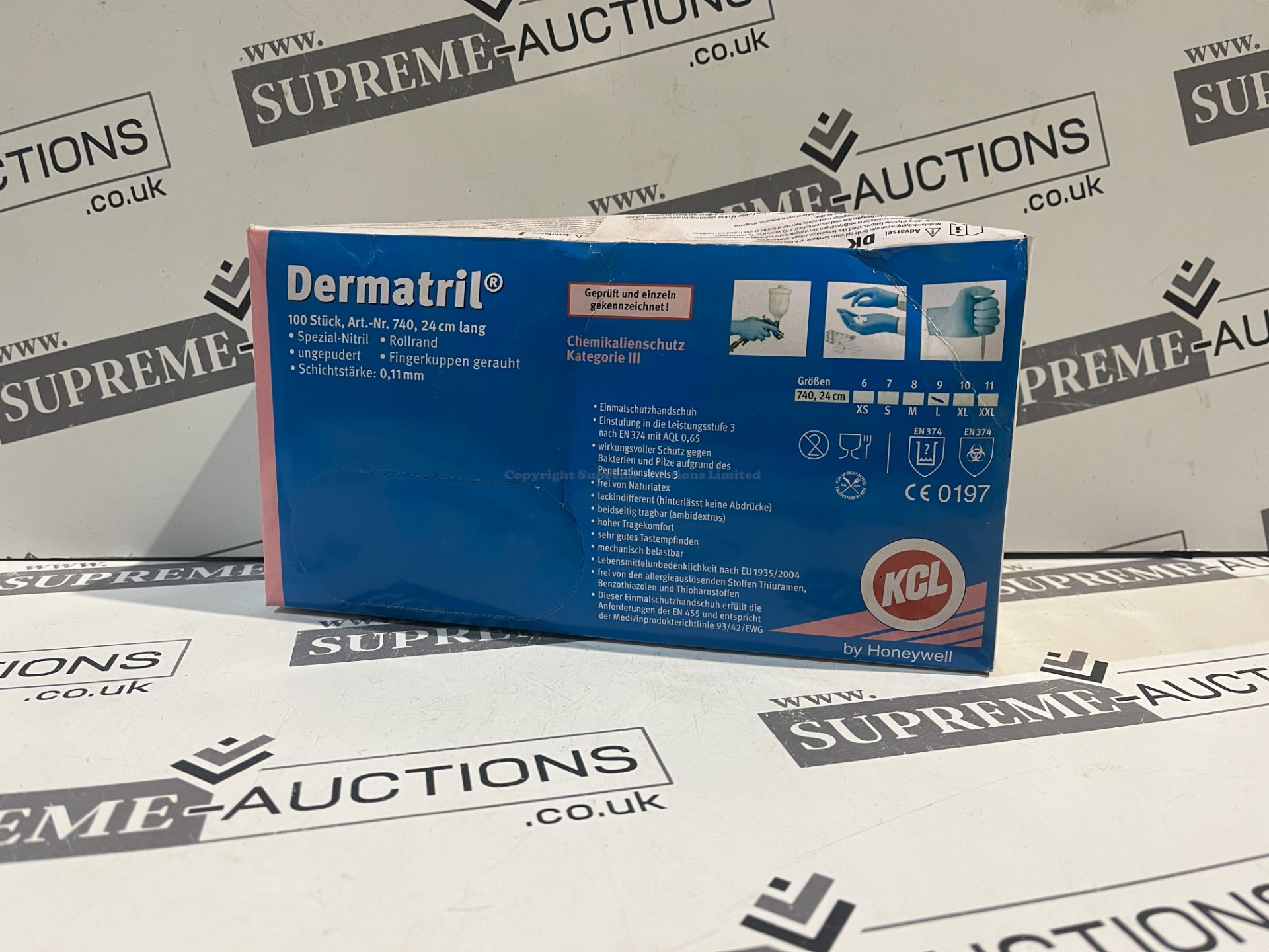 50 X PACKS OF 100 DERMATERIL DISPOSABLE GLOVES (PLEASE NOTE PAST EXPIRY) R12-9