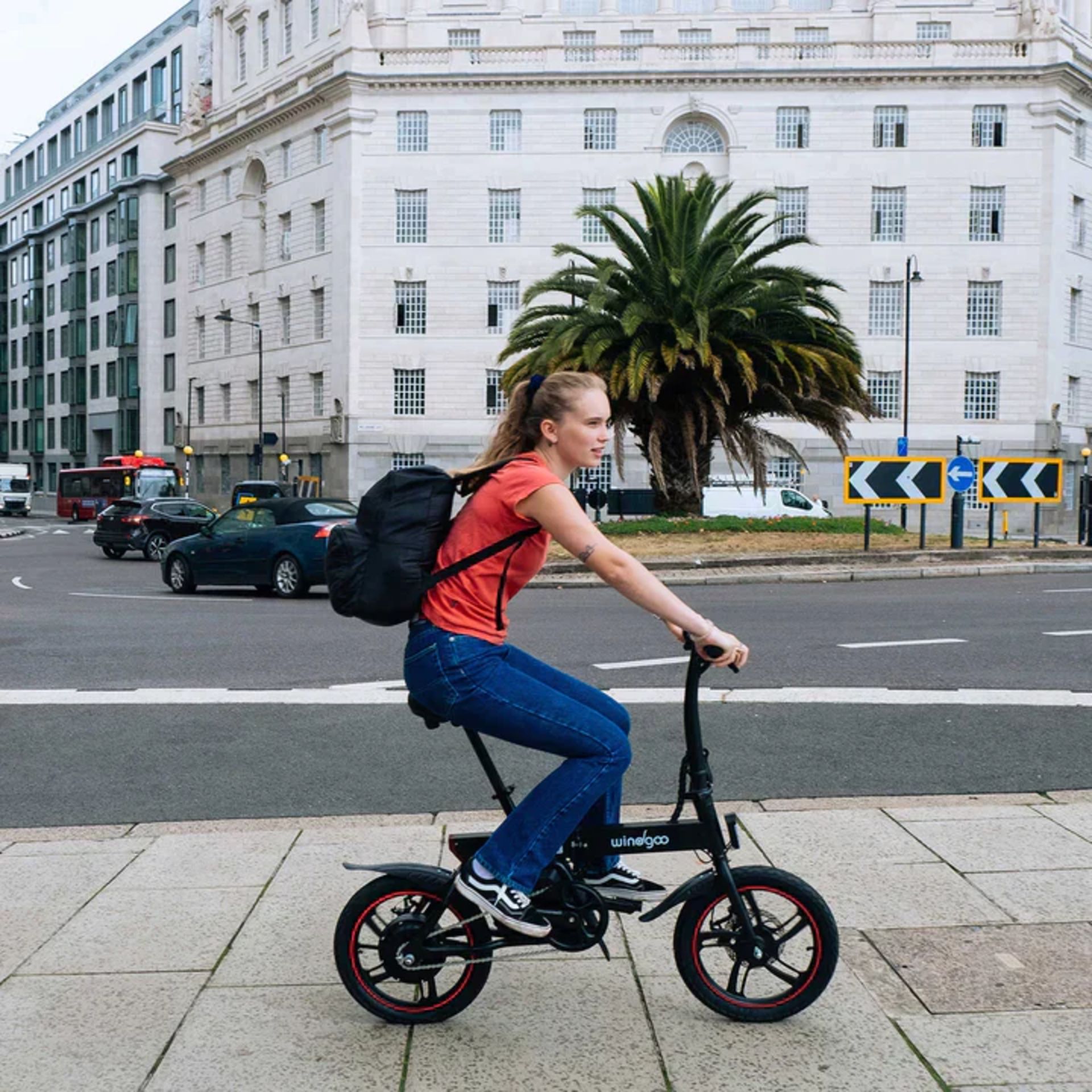 Windgoo B20 Pro Electric Bike. RRP £1,100.99. With 16-inch-wide tires and a frame of upgraded - Bild 6 aus 7