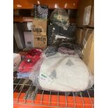 MIXED LOT INCLUDING CLOTHING, GIN KITS, STRIP LIGHTS ETC R15-6