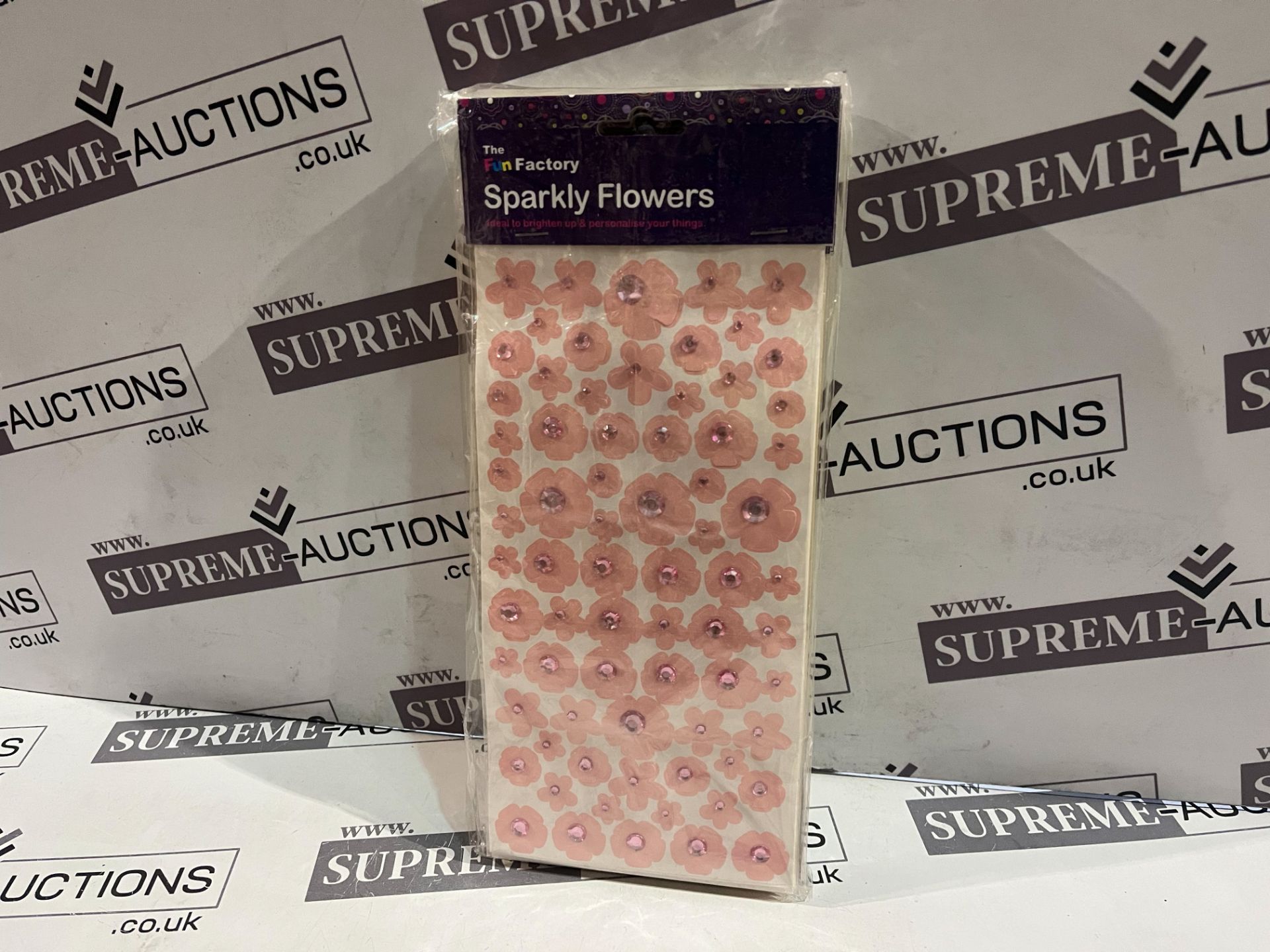 480 X BRAND NEW PACKS OF SPARKLY FLOWERS STICKERS PACKS R13-10