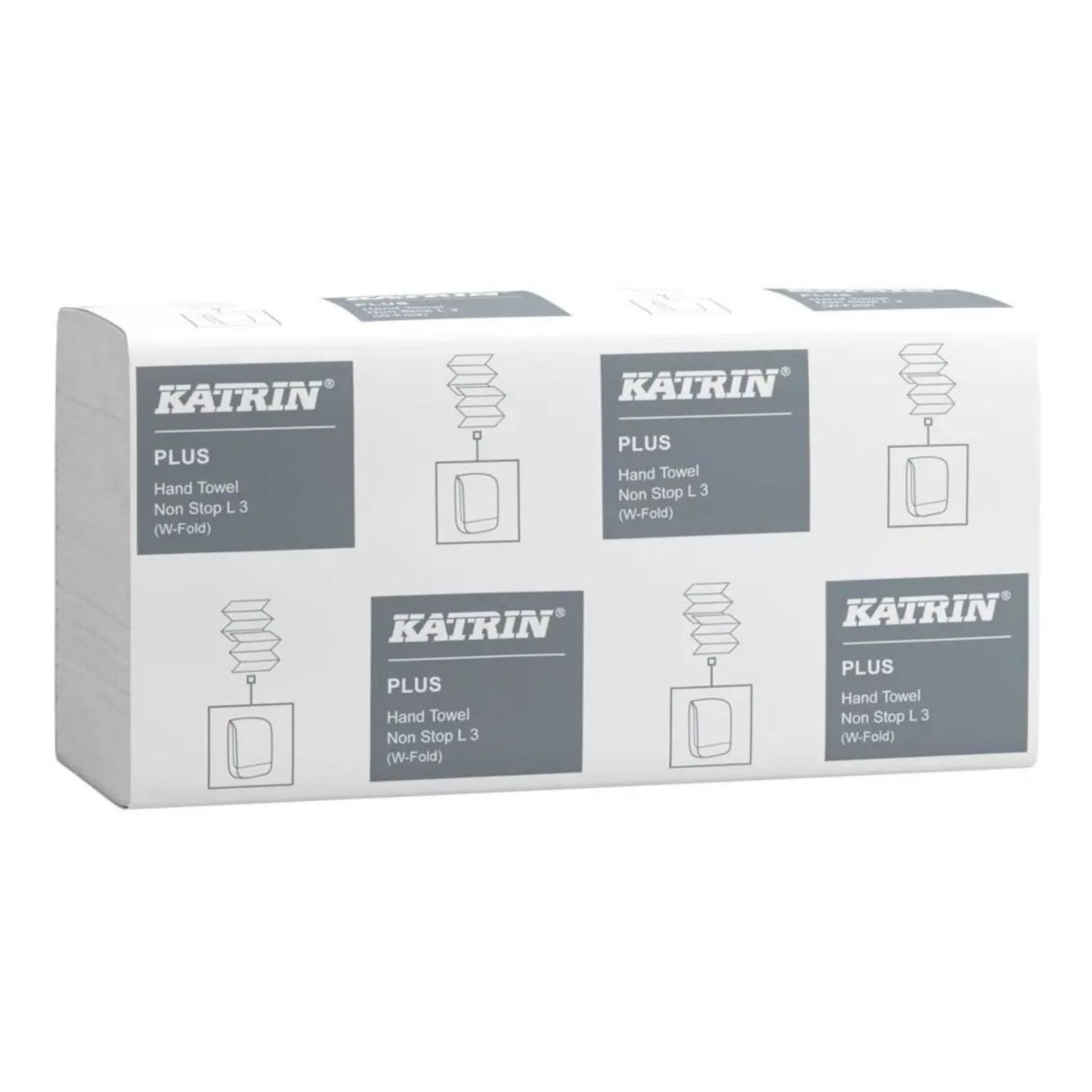 10 X BRAND NEW PACKS OF 25 X 90 SHEET KATRIN 61600 PLUS HAND TOWELS R14.10/10.3/16.3 L 1/5