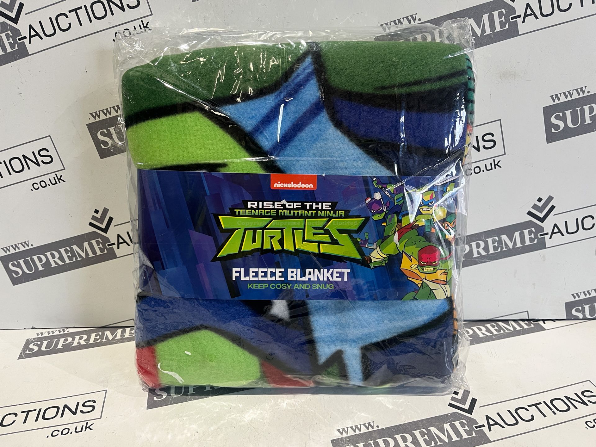 20 X BRAND NEW RISE OF THE TEENAGE MUTANT NINJA TURTLES COSY AND SNUG FLEECE BLANKETS R1.4/12.9/19.