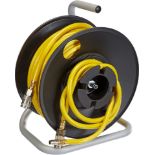 2 X Brand New Stanley Compressed Air Hose Reel 20 meters, With pneumatic quick coupling and