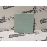 4 X BRAND NEW PACKS OF 40 GREEN 15 X 15CM GLAZED CERAMIC WALL TILES R15-7