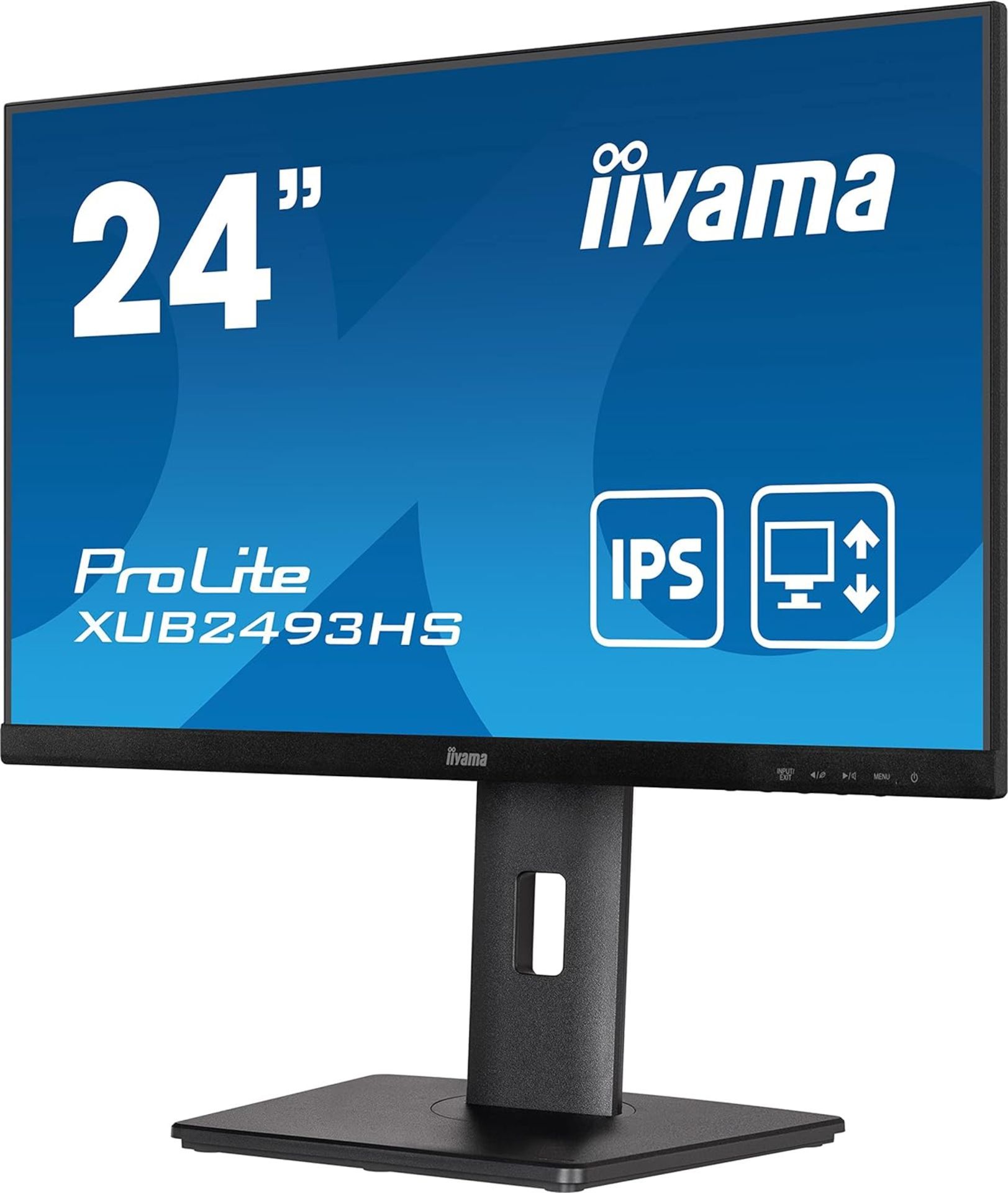 (GRADE A) IIYAMA ProLite XUB2493HS 24 Inch IPS LCD with Slim Bezel. RRP £129.99. (R8R). 4ms, Full HD - Image 2 of 4