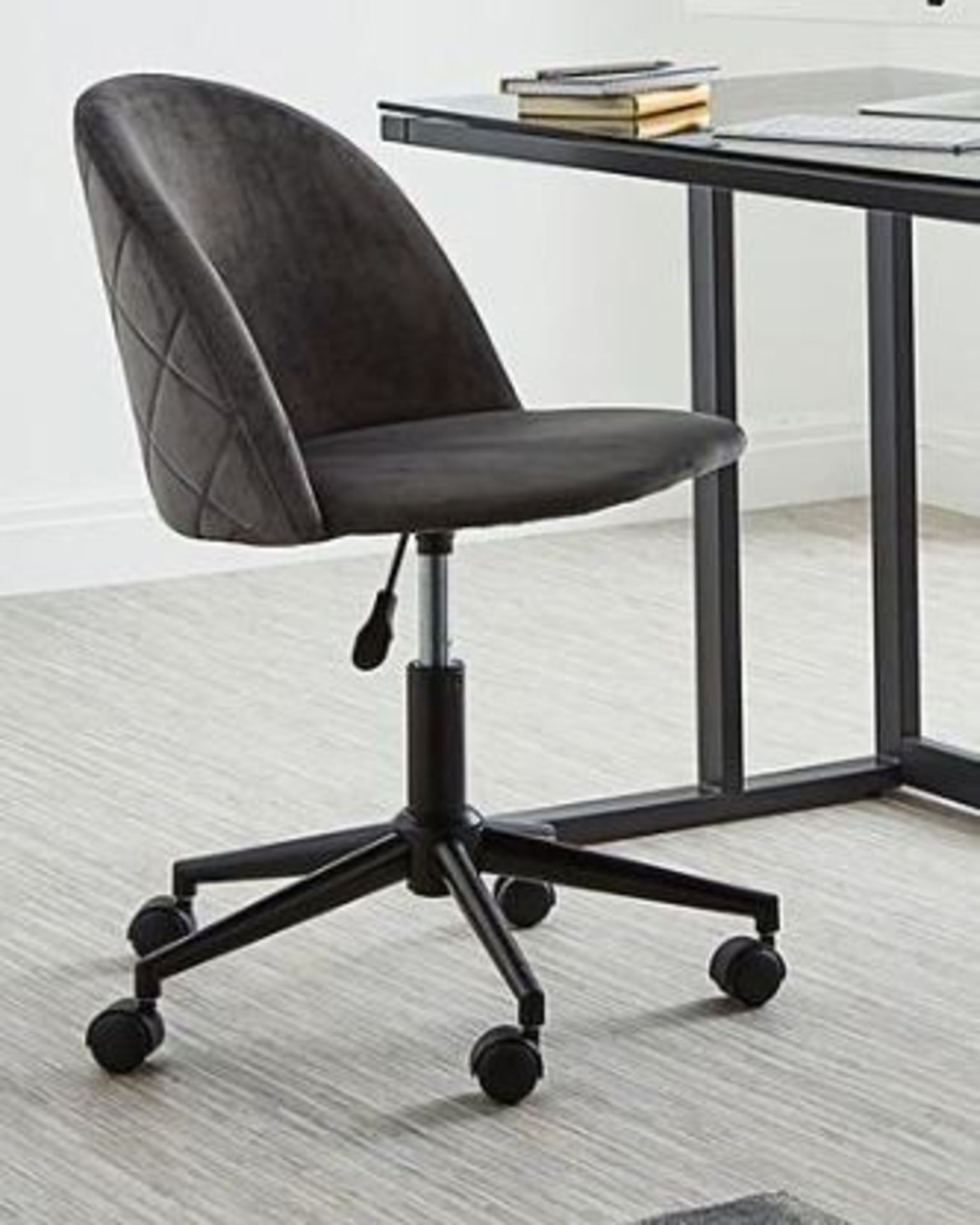 BRAND NEW KLARA LUXURY OFFICE CHAIR CHARCOAL RRP £199 R11-1