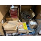 MIXED LOT INCLUDING METAL CONSUMER UNITS, RUSSELL ATHLETIC CLOTHING, WAKE CUP CUTLERY SETS ETC R12-