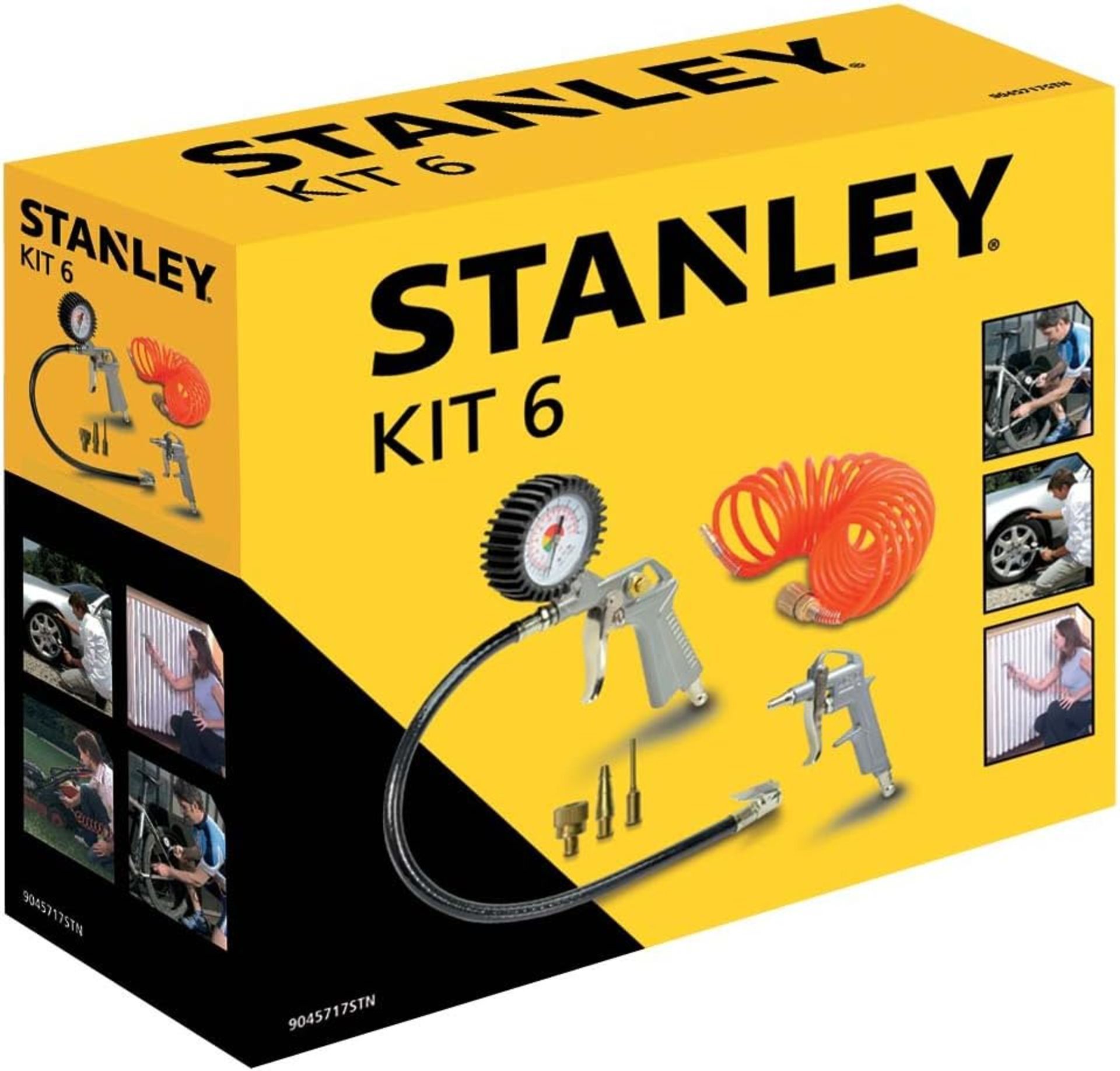 10 X Brand new Stanley Tools for Air Compressor, Air Tool Kit (Pack of 6), This compressed air set