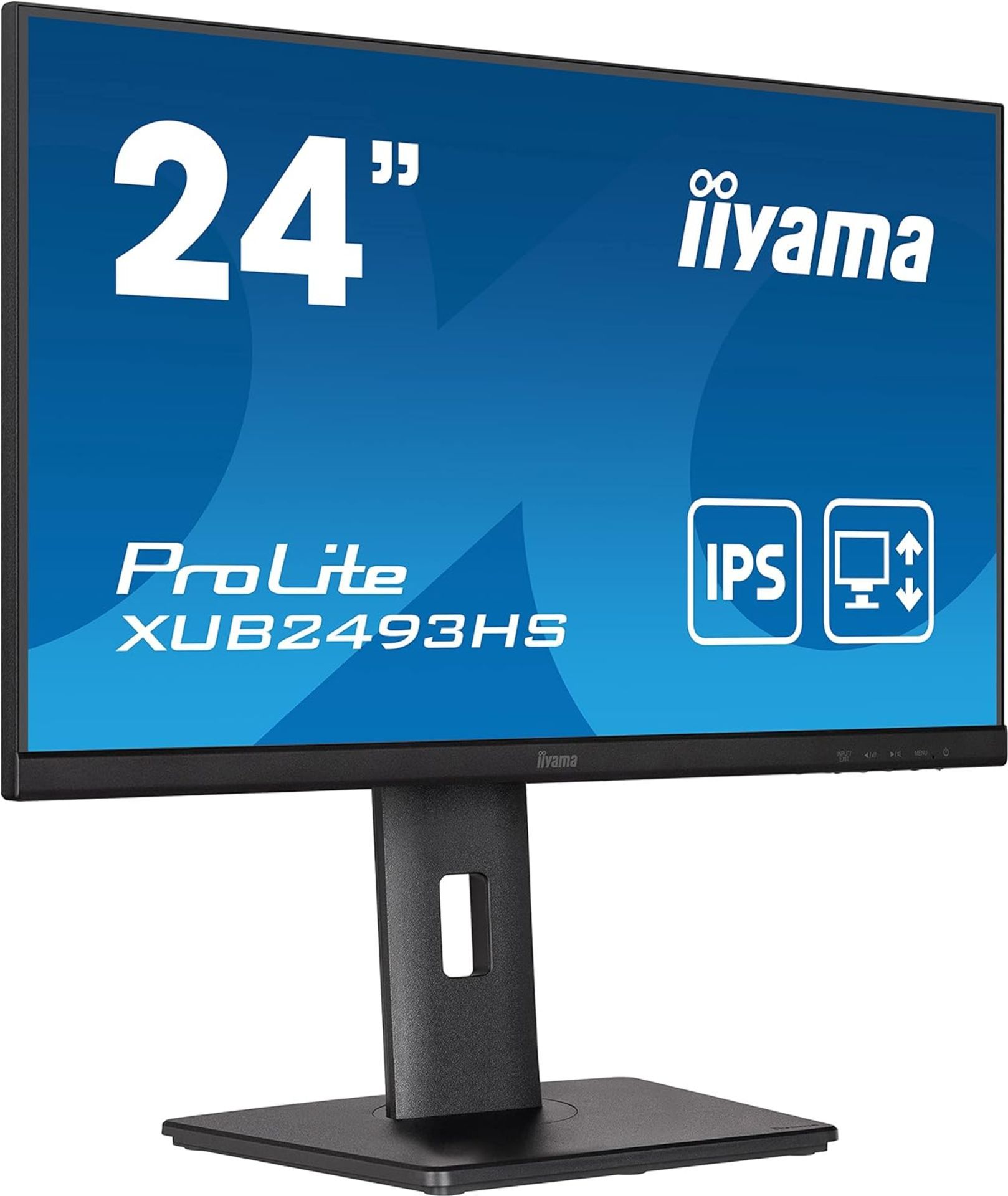 (GRADE A) IIYAMA ProLite XUB2493HS 24 Inch IPS LCD with Slim Bezel. RRP £129.99. (R8R). 4ms, Full HD