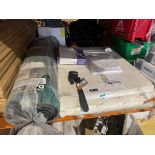 5 PIECE MIXED LOT INCLUDING DECORATIVE RADIATOR, MAGNUSSON PIPE WRENCH, UNDERLAY ETC R15-4
