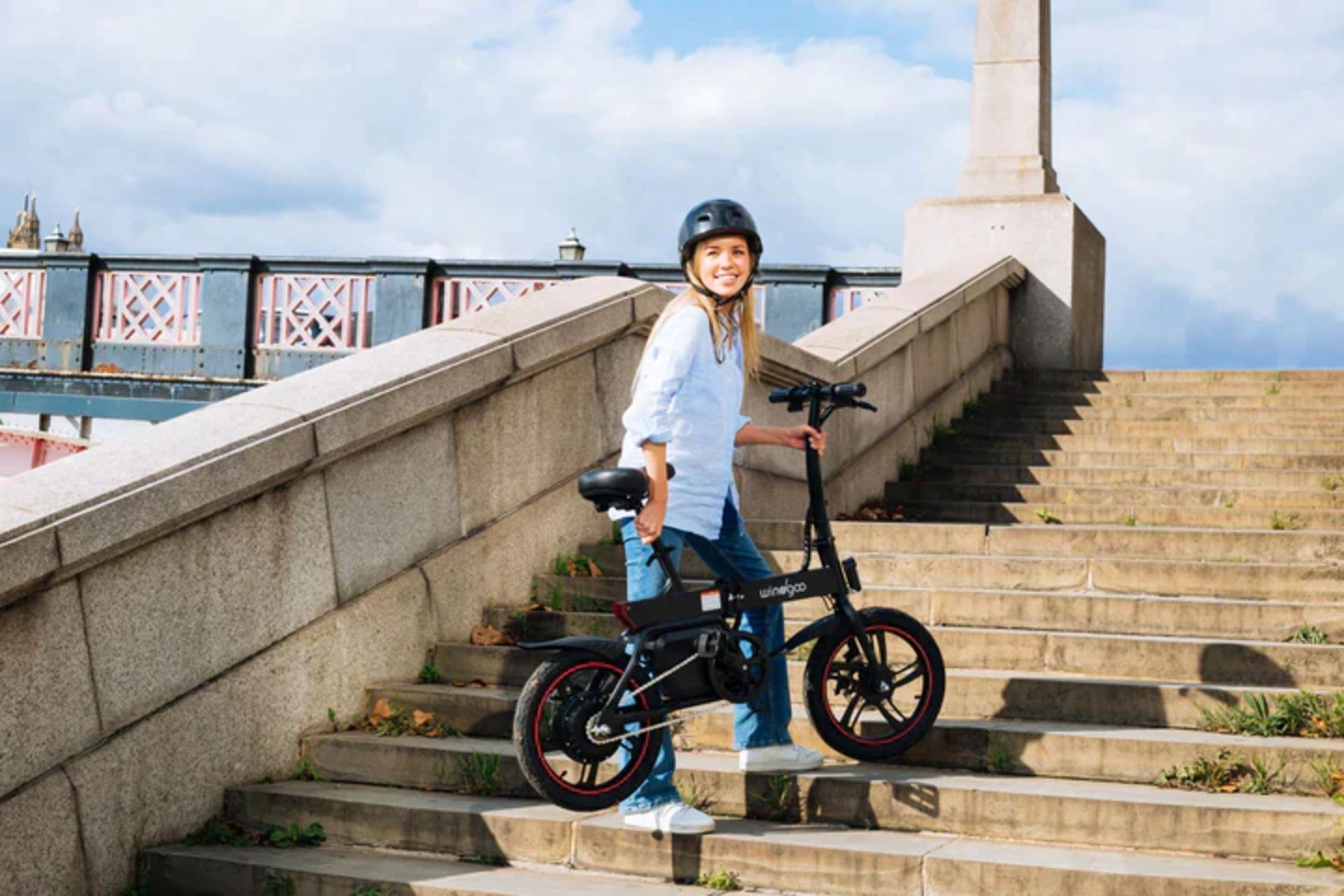 Windgoo B20 Pro Electric Bike. RRP £1,100.99. With 16-inch-wide tires and a frame of upgraded - Bild 3 aus 7