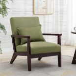 BRAND NEW GREEN ACCENT CHAIR RRP £319 R18-1
