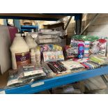 55 PIECE MIXED BRANDED CRAFT LOT INCLUDING PACKS OF TIE DYE KITS, ALEENES TACKY GLUE ETC S1-8