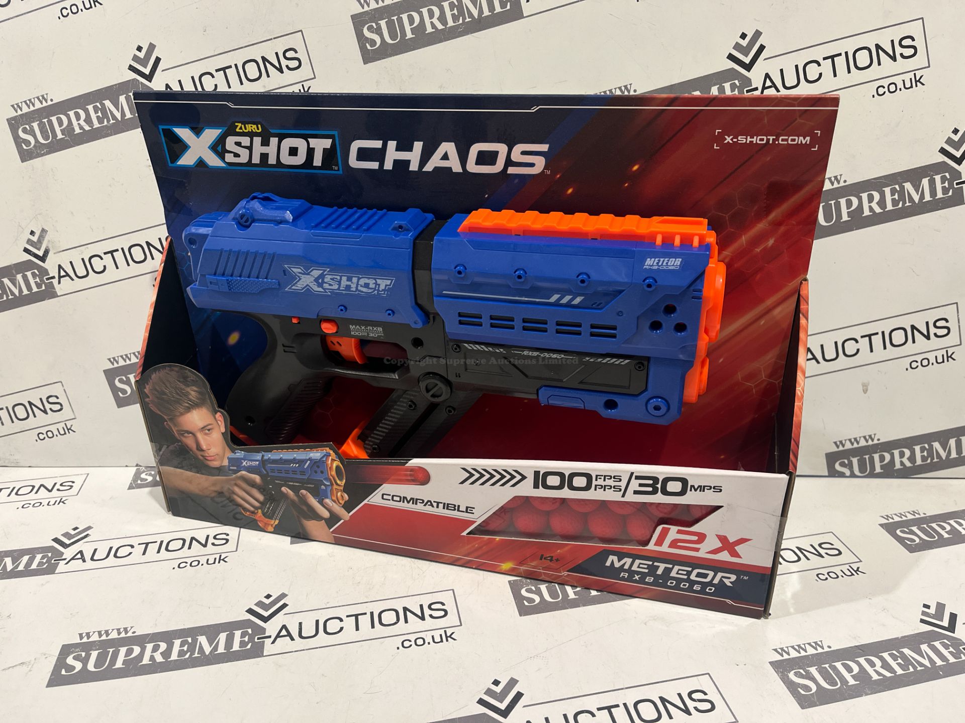 6 X BRAND NEW ZURU X SHOT CHAOS GUNS AND AMMO S1-12