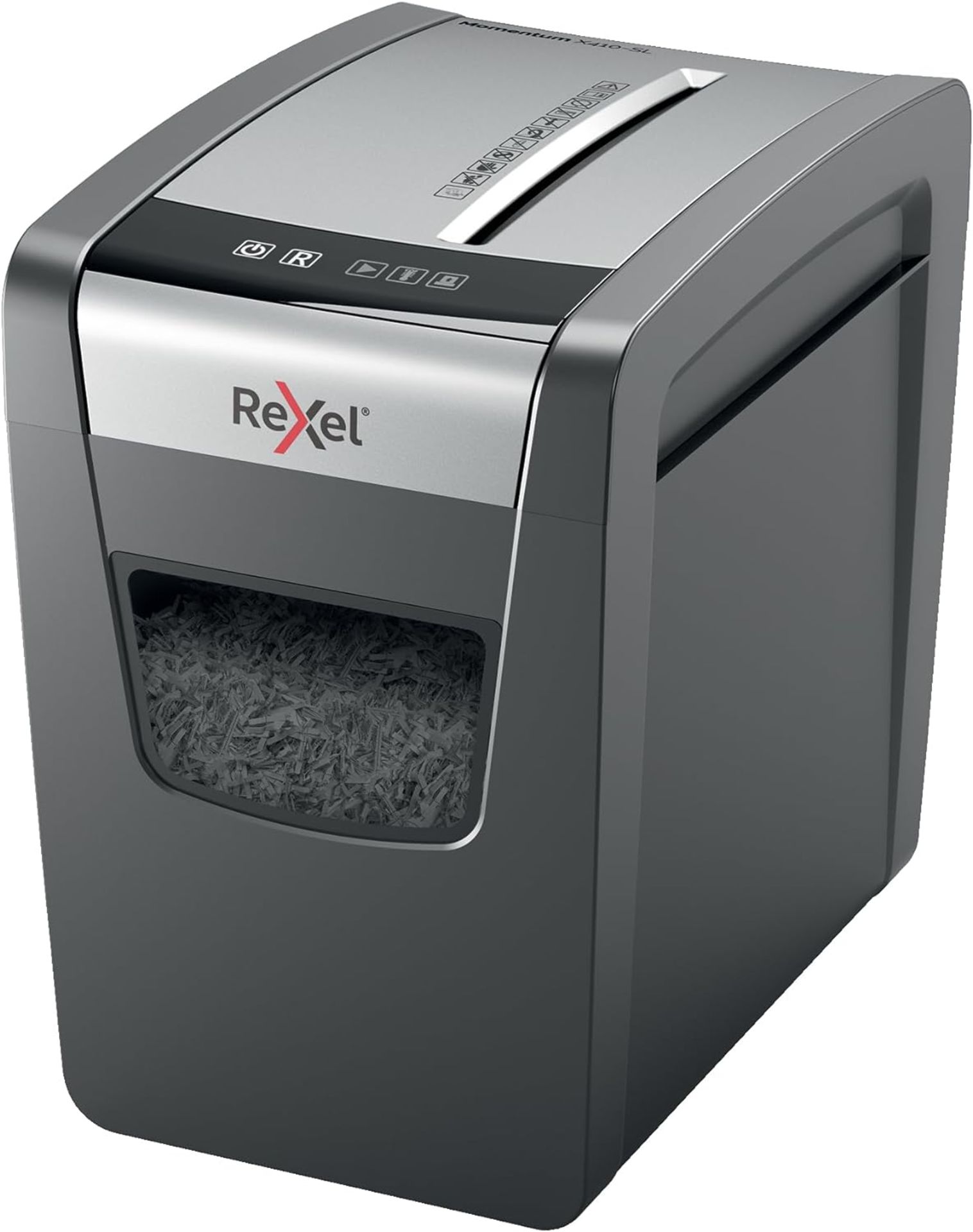 BRAND NEW REXEL MOMENTUM X410-SL CROSS CUT SLIMLINE SHREDDER RRP £189 R18-3