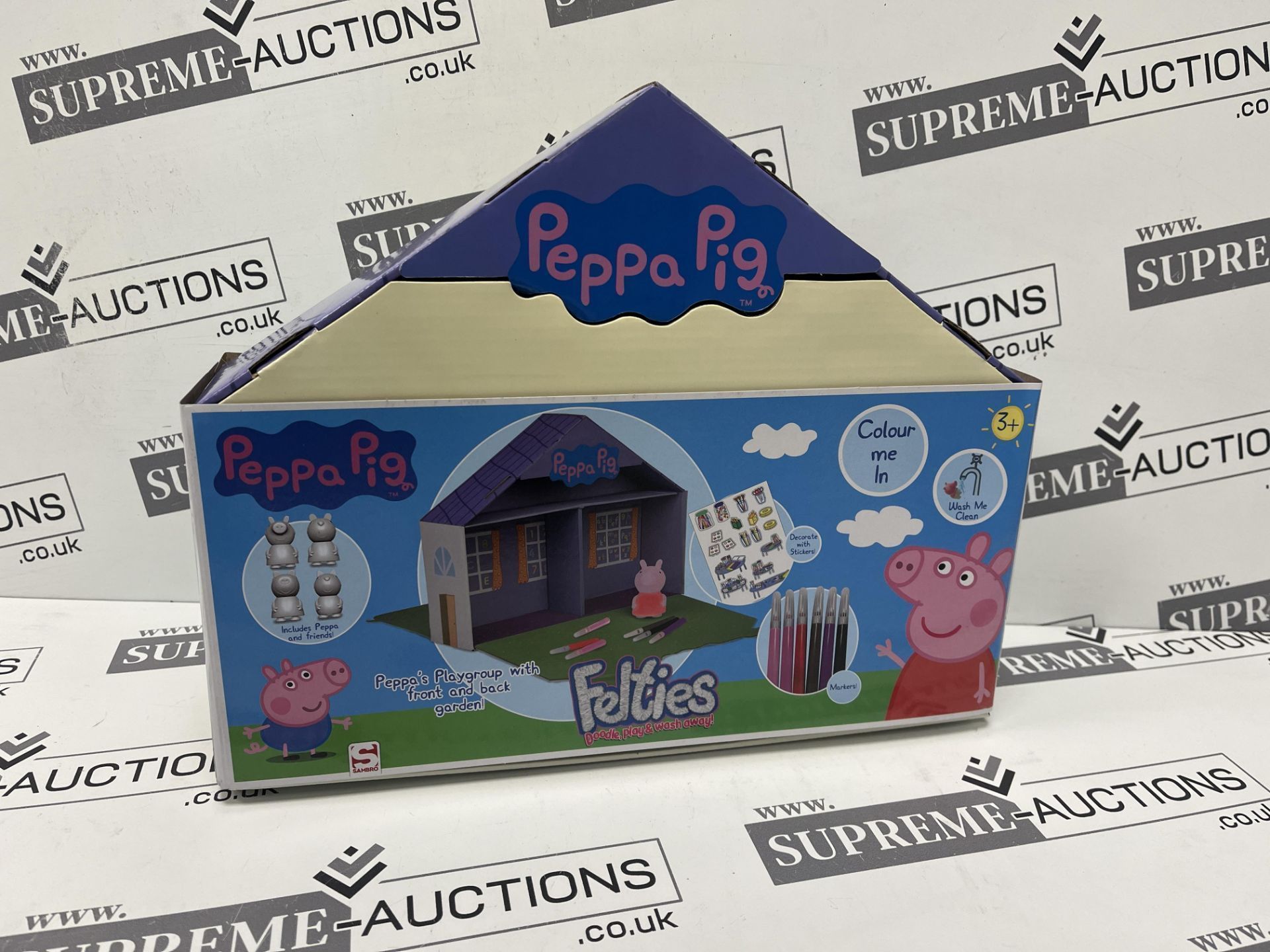 50 X BRAND NEW PEPPA PIG FELITIES COLOUR ME IN PLAYGROUNDS WITH FRONT GARDEN R11.8/11.14