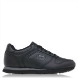 2 X BRAND NEW PAIRS OF SLAZENGER CLASSIC TRAINERS BLACK SIZE 8 S1-15