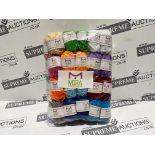 10 X BRAND NEW PACKS OF 48 ASSORTED MIRA YARN ROLLS R3-7