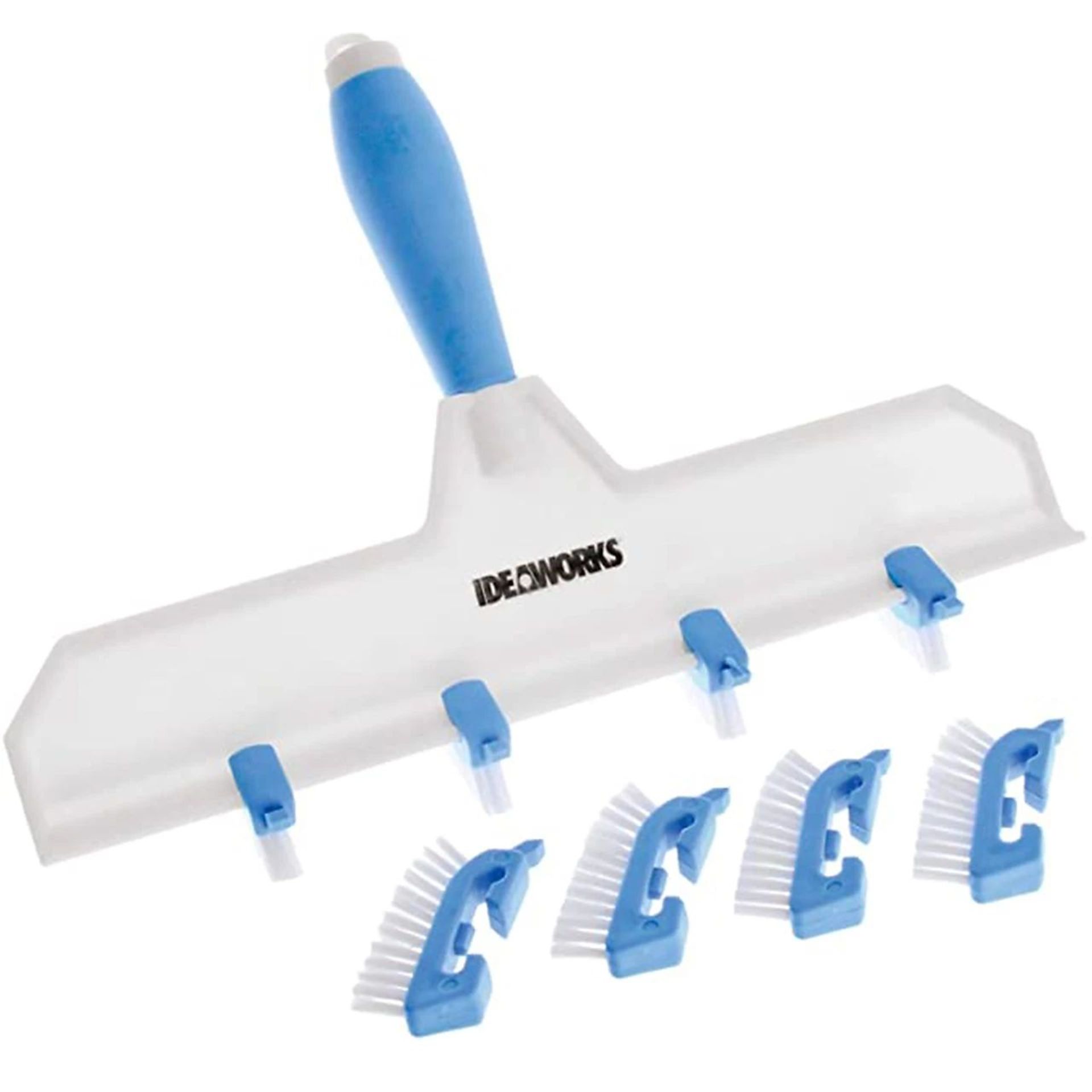 20 X BRAND NEW ADJUSTABLE HANDHELD GROUT CLEANING TOOLWITH SOFT GRIP HANDLE AND 8 MINI BRUSH HEADS - Image 3 of 3