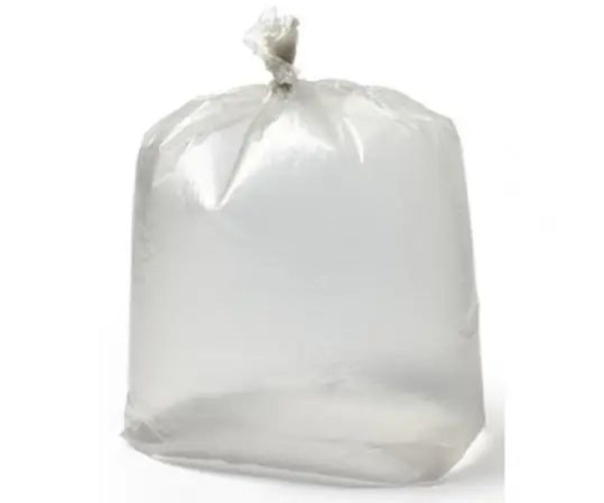 8 X BRAND NEW PACKS OF 150 90L NATURAL REFUSE SACKS R17-1