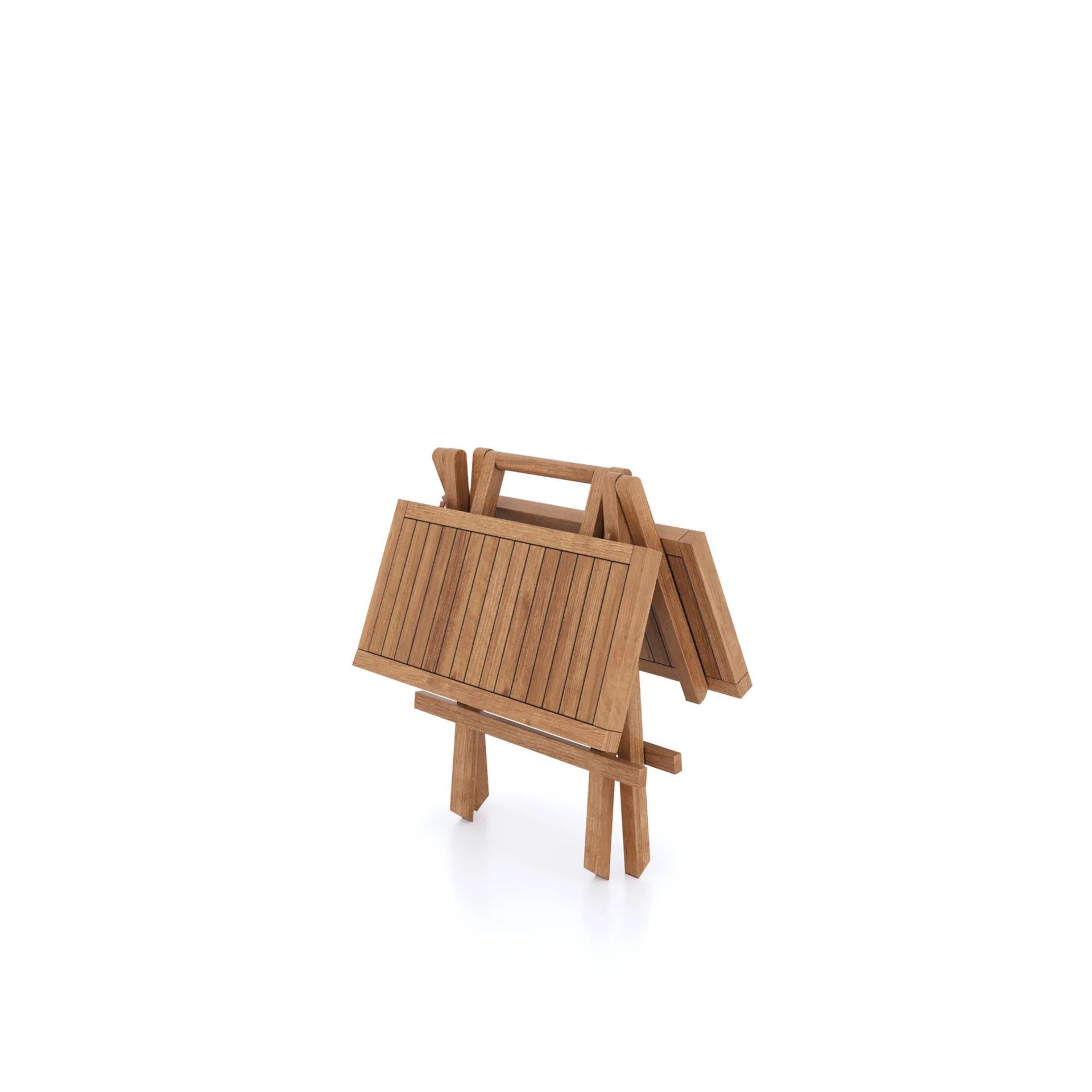 TRADE LOT TO CONTAIN 5x BRAND NEW TEAK Mini Folding Picnic Table 50cm x 50cm x 50cm (SQUARE). RRP £ - Image 2 of 2