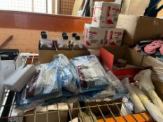 MIXED LOT INCLUDING NESCAFE MUGS, WORK GLOVES, CLEANING PRODUCTS ETC R16-5