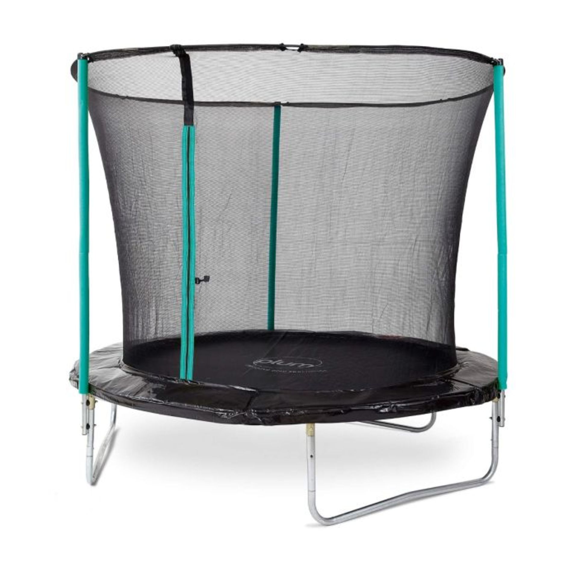 BRAND NEW PLUM 8 FT FUN SPRINGSAFE TRAMPOLINE WITH ENCLOSURE R17-2