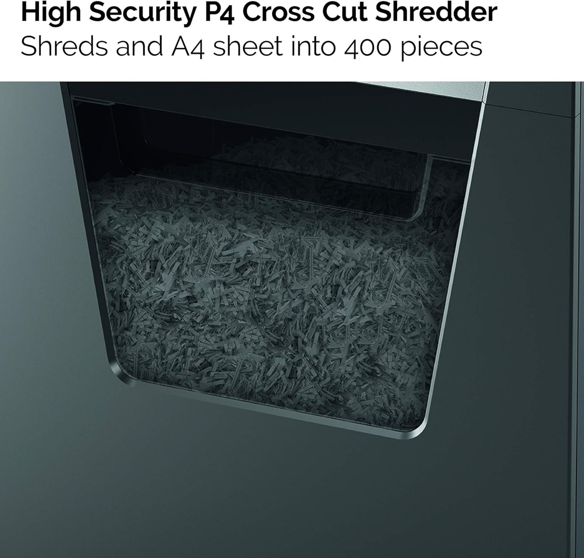 BRAND NEW REXEL MOMENTUM X415 CROSS CUT P-4 SHREDDER BLACK RRP £329 R6-2 - Image 2 of 6