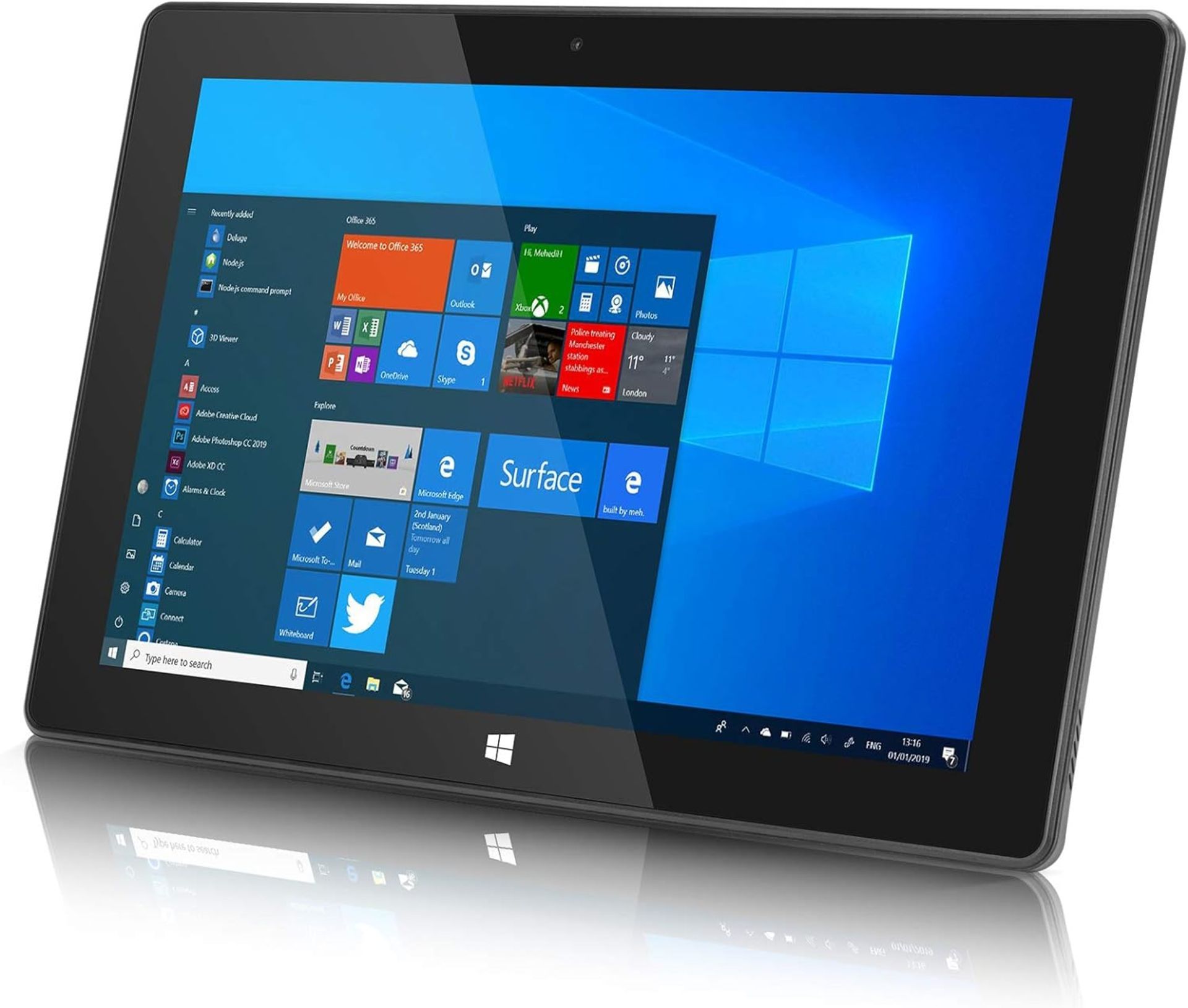 10 X WINDOWS 10 PRO 10 INCH TABLET 4GB RAM, 60GB HARD DRIVE, INTEL CELERON N2930, 1.83GHZ (PLEASE