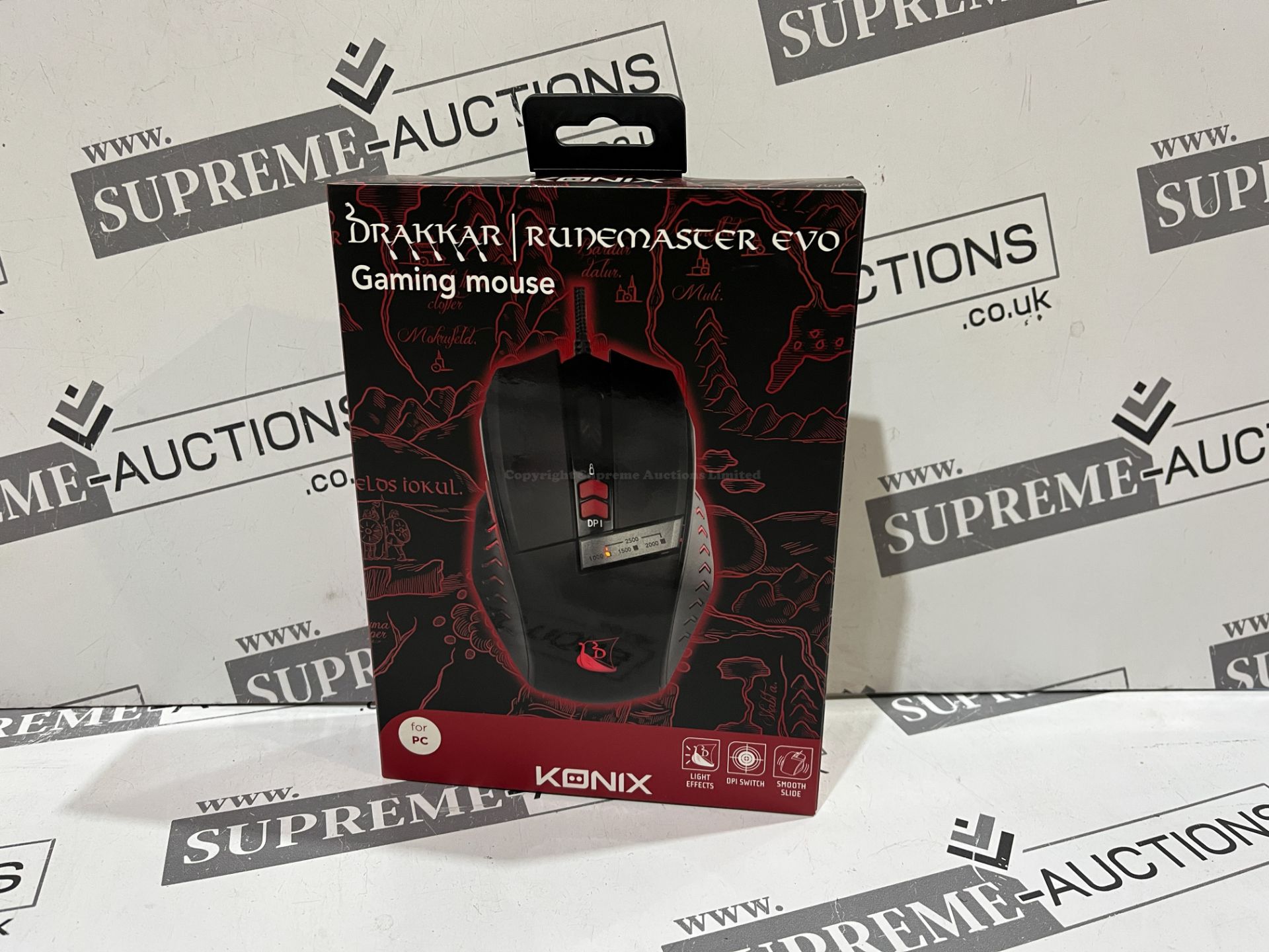 11 X BRAND NEW KONIX DRAKKAR RUNEMASTER EVO GAMING MOUSE R16-11